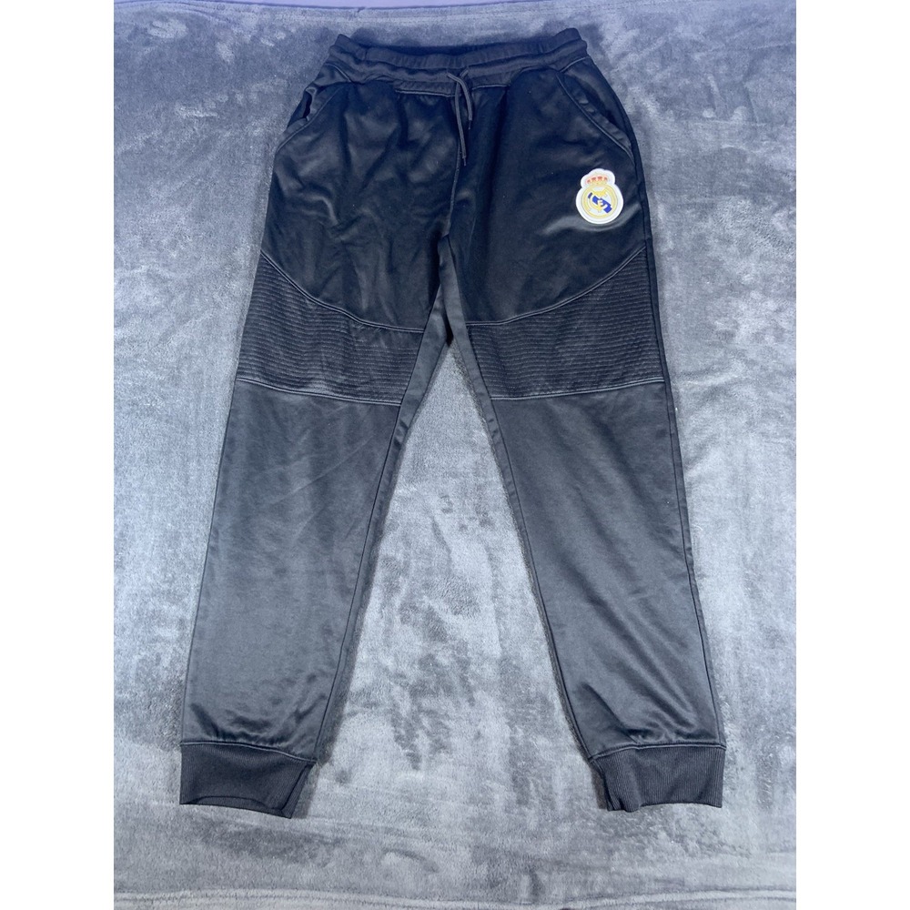 Real‎ Madrid Spain Soccer Club youth  XL Black Sweatpants Joggers Pockets